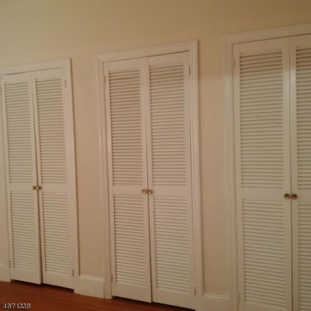 Wall of closets in the Bedroom